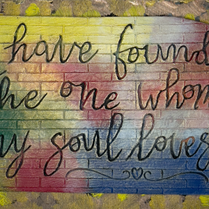 I have found the one whom my soul lover